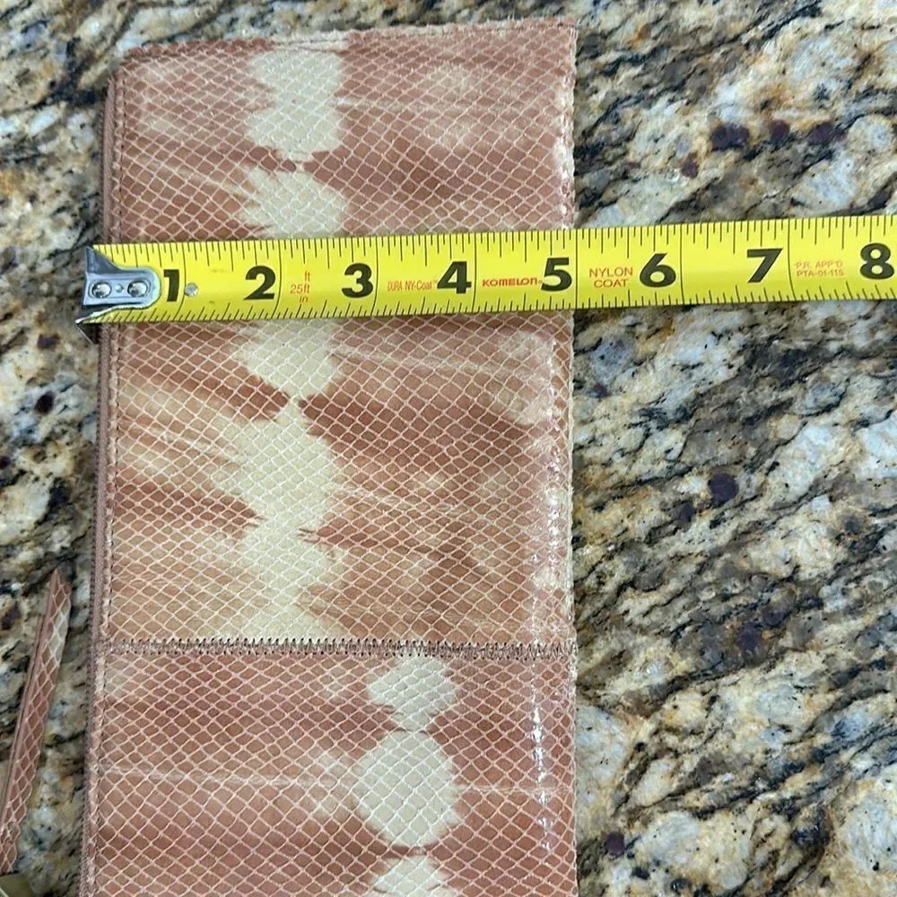 HOBO Desert Tie Dye Leather Card Holder Wristlet Wallet NWOT